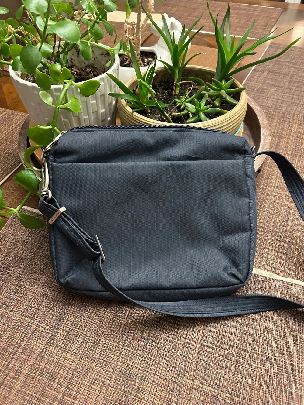 Travelon Navy Crossbody Messenger Bag